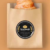 Inhaltsstoffe von Rohbrot Minimalistisch Runder Aufkleber