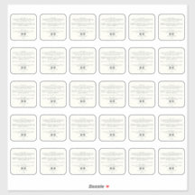 Inhaltsstoffe von Schönheitsprodukten 2 Zoll Aufkl