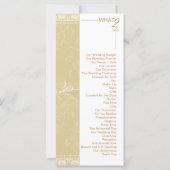 Inhaltsverzeichnis Beilage für die Hochzeitsplanun (Rückseite)