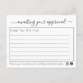 Inhaltsverzeichnis der Bäckerei Briefkasten Gesche Postkarte (Rückseite)