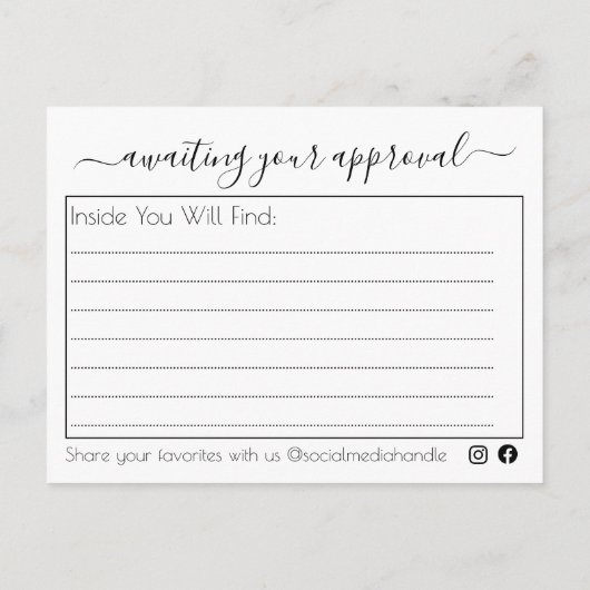 Inhaltsverzeichnis der Bäckerei Briefkasten Gesche Postkarte (Rückseite)