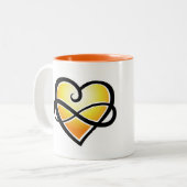 Inifnite Liebe Zweifarbige Tasse (Vorderseite Links)
