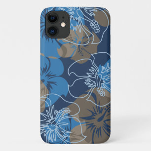Iniki Point Hawaiian Hibiskus Floral Blue Case-Mate iPhone Hülle