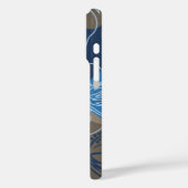 Iniki Point Hawaiian Hibiskus Floral Blue Case-Mate iPhone Hülle (Rückseite / Links)