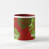 Iniki Punkt-hawaiisches Weihnachtsrot Tasse (Zentrum)