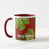 Iniki Punkt-hawaiisches Weihnachtsrot Tasse (Links)