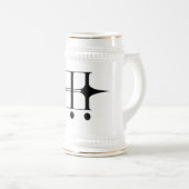 INIMICA Logo Stein Bierglas (VorderseiteRechts)