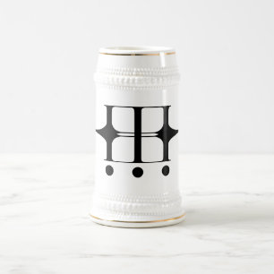 INIMICA Logo Stein Bierglas
