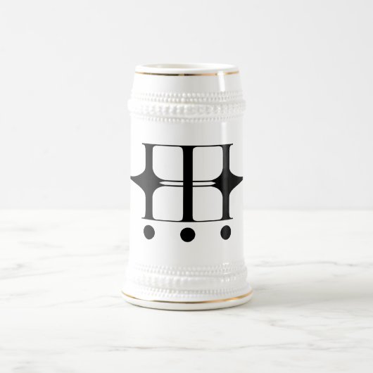 INIMICA Logo Stein Bierglas (Mittel)