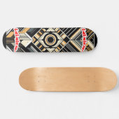 Inimical Art Deco Skateboard (Horizontal)