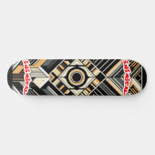 Inimical Art Deco Skateboard (Horizontal)