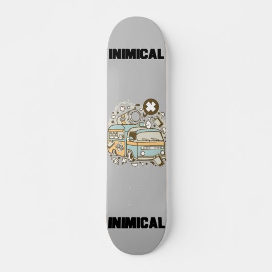 Inimical Coffee Van Skateboard (Vorne)