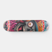 Inimical Illin' Skully Skateboard (Horizontal)
