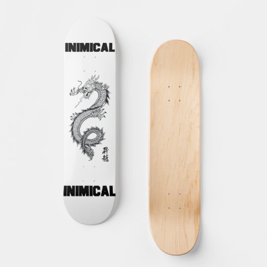 Inimical King Dragon Skateboard (Vorderseite)