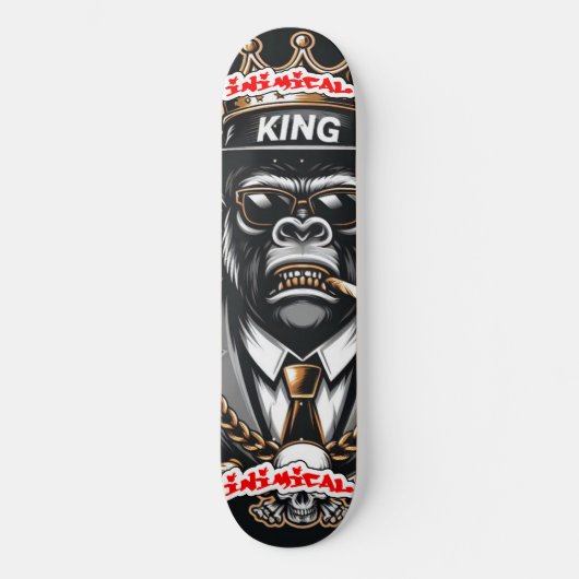 Inimical King Gangster Gorilla Skateboard (Vorderseite)