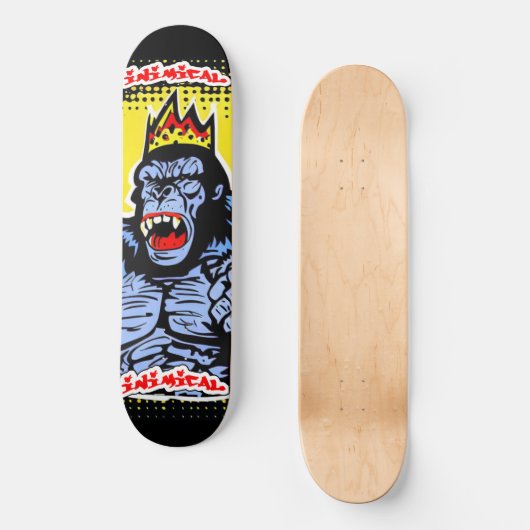 Inimical King Skateboard (Vorderseite)