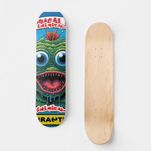 Inimical Lagoon Creature Skateboard (Vorderseite)