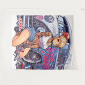 Inimical Lisa Wandteppich (Vorderseite (Horizontal))