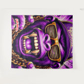 Inimical Mad Gorilla Wandteppich (Vorderseite (Horizontal))