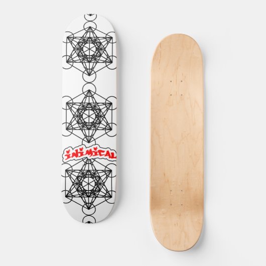 Inimical Metatrons Cube Skateboard (Vorderseite)
