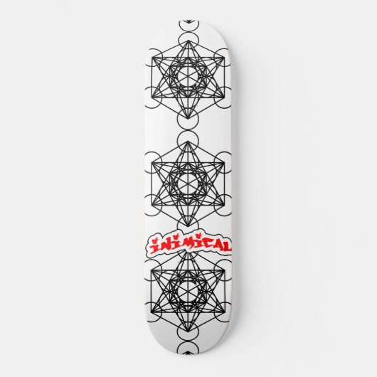 Inimical Metatrons Cube Skateboard (Vorderseite)