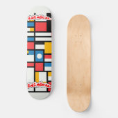 Inimical Mondrian Skateboard (Vorderseite)