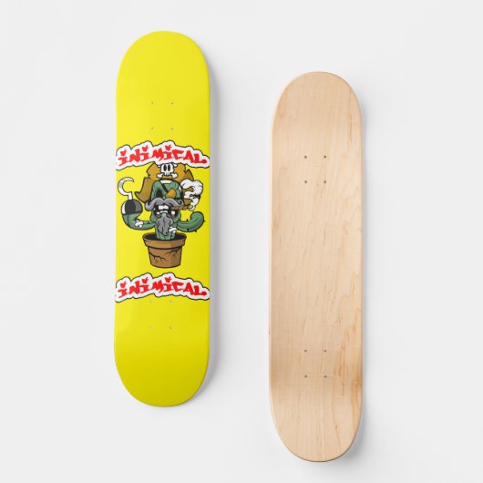 Inimical Pirate Cactus Skateboard (Vorderseite)
