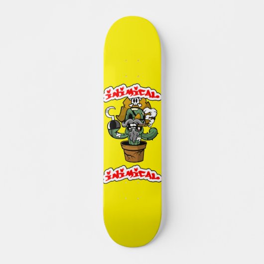 Inimical Pirate Cactus Skateboard (Vorne)
