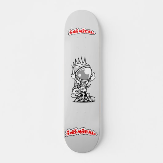 Inimical Punk Rock Astronaut Skateboard (Vorne)