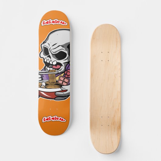 Inimical Ramen Skull Skateboard (Vorderseite)