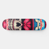 Inimical Red Skull Skateboard (Horizontal)