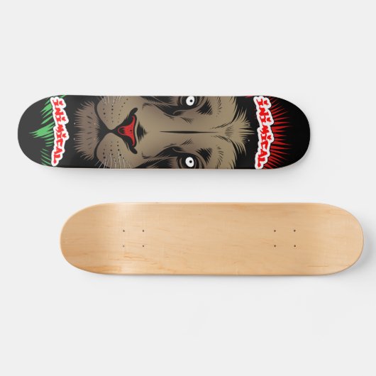 Inimical Reggae Lion Skateboard (Horizontal)