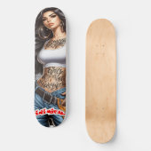 Inimical Rosa Skateboard (Vorderseite)