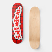 Inimical Scottish Kariert Skateboard (Vorderseite)