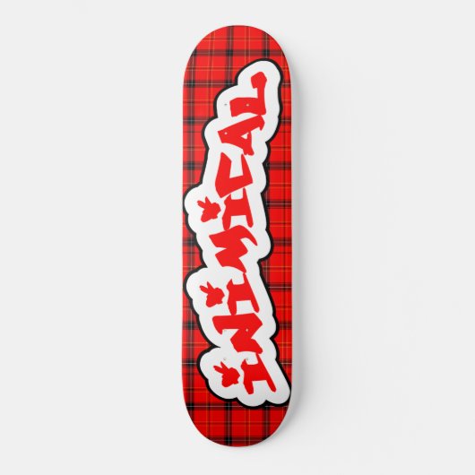 Inimical Scottish Kariert Skateboard (Vorderseite)