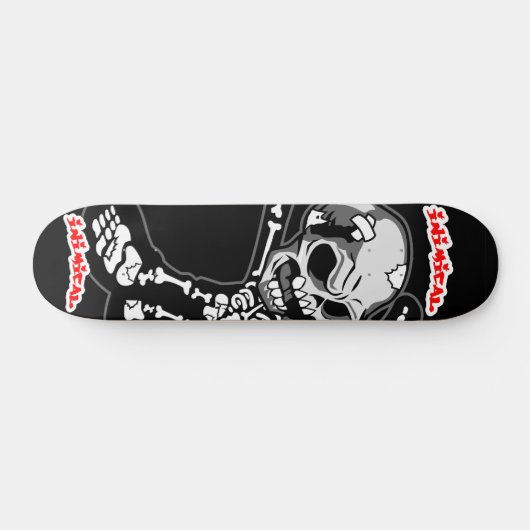 Inimical Skeleton Skateboard (Horizontal)