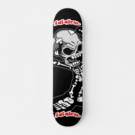 Inimical Skeleton Skateboard (Vorne)