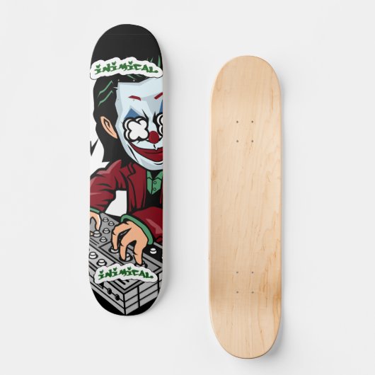 Inimical Synth Clown Skateboard (Vorderseite)