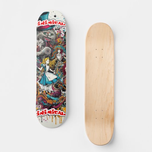 Inimical Trippy Alice Skateboard (Vorderseite)