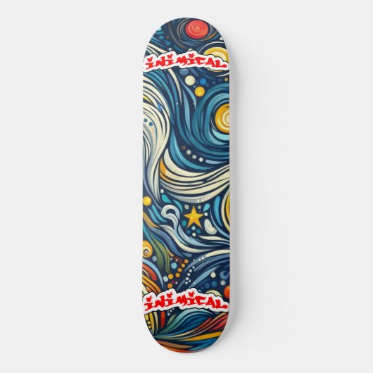 Inimical Van Gogh Skateboard (Vorderseite)