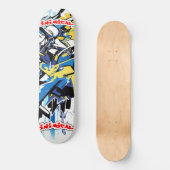 Inimical Wildstyle Graffiti Abstrakt Skateboard (Vorderseite)