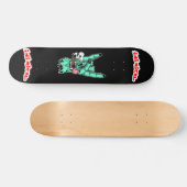 Inimical Zombie Hand Devil Sign Skateboard (Horizontal)