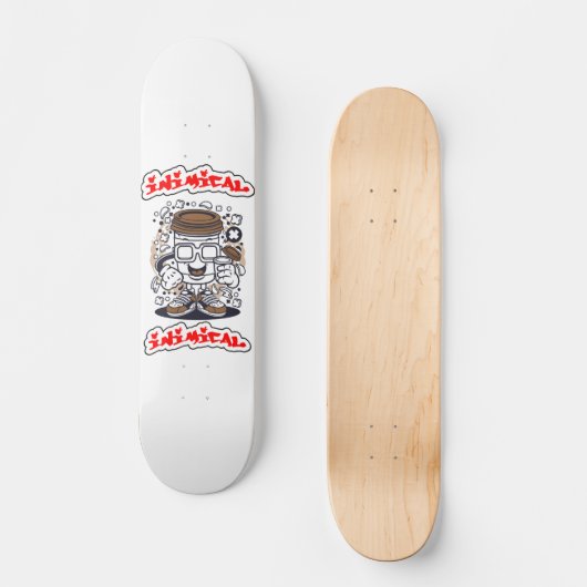 Inimikaffee Boi Skateboard (Vorderseite)