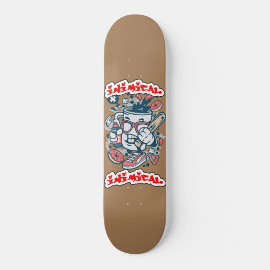 Inimikaffee-Typ Skateboard (Vorderseite)