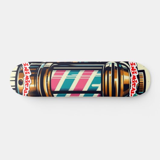 Inimikal Barber Pole Skateboard (Horizontal)