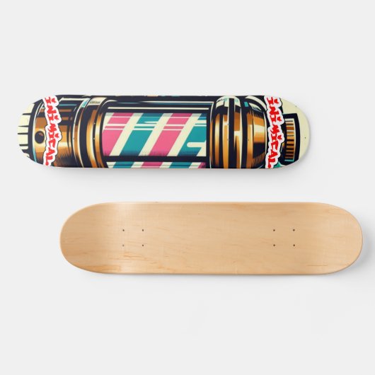 Inimikal Barber Pole Skateboard (Horizontal)