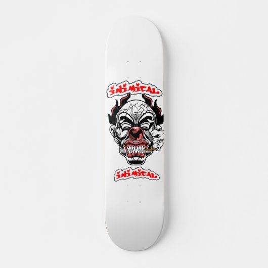 Inimikal Evil Clown Skateboard Deck (Vorne)