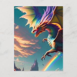 Inimikale Akte der Dragonry-Fantasie Postkarte