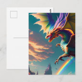 Inimikale Akte der Dragonry-Fantasie Postkarte (Vorne/Hinten)