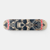 Inimikcal Viking Skull Skateboard (Horizontal)